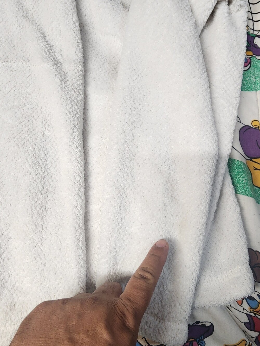 Patagonia White Plush Throw Blanket